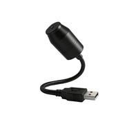 Projecteur Portable USB Galaxy Star pour éclairage intérieur de Plafond, Effet Ciel étoilé | Éclairage intérieur Automobile Polyvalent, idéal pour Le Salon (Black, 21x3.5cm)