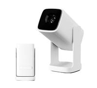 Wanbo Cube 1 Pro Projecteur Intelligent avec Android TV et Google Play - Mini projecteur Portable Compact et Haut-Parleur Bluetooth 8 W, Correction Keystone, cinéma Maison pour Petits espaces