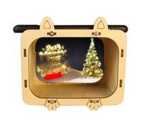 Projecteur pour la maison, projecteur de cinéma maison de 14 x 9,5 x 9 cm, projecteur pour enfants en bois facile à configurer avec design pyramidal, qui affiche des images dans un projecteur de