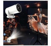 Projecteur pour Smartphone Miroir De La MêMe Fonction D'éCran, Retroprojecteur Mini Projecteur avec WiFi Et Bluetooth, VidéO Projecteur WiFi Projecteur Video 4k