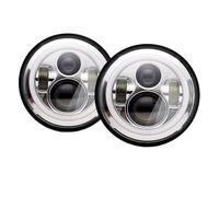 Projecteur Principal Auto pour Land pour Rover 90/110 pour Defender 200 Tdi 300 Tdi LED Ronde Phare Accessoire Accessoires De Voiture Feux avants Auto (Couleur : Style 2)