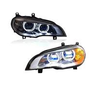 Projecteur Principal pour BMW pour X5 E70 Phares LED 2007-2013 Xénon Modifié pour Être LED Phare Assemblage DRL Signal 1 Paire De Feux De Voiture Phare Principal(for Halogen)