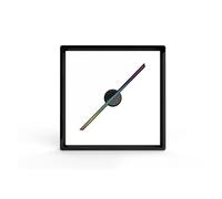 Projecteur publicitaire 3D, Ventilateur LED WiFi, Lecteur de Lampe holographique, Affichage publicitaire à Distance T45, boîtier en Alliage d'aluminium Tout-en-Un Pas de Retard(Black)