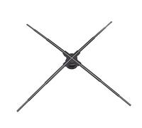 Projecteur Publicitaire Holographique, Affichage Publicitaire pour Ventilateur 1184 Perles Lumineuses LED Effet 3D de Conception à 4 Feuilles pour Exposition pour Cinémas (Prise