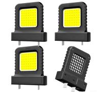 Projecteur sans fil haute luminosité avec boîtier ABS et lentille en polycarbonate pour réparations de véhicules et projets d'amélioration de la maison dans des conditions de faible luminosité Noir
