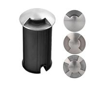 Projecteur Sol Lumières - Lumière Paysagère LED, Projecteur Encastré À Un/deux/quatre Côtés AC 220 V, Éclairage Au Sol Pour Allée Creusée Étanche IP67, Pièces Intégrées En PC(1w-White,52MM-B)