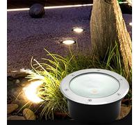 Projecteur Sol Lumières - Spot À Faisceau LED Exterieur, Source Lumière Intégrée COB AC 110-265 V, Éclairage Sol Encastré Étanche IP67, Pour Éclairage Jardin, Marche, Chemin, Terrasse ( Color : WARM W