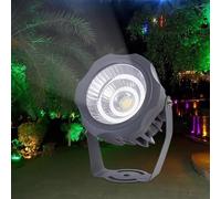 Projecteur Sol Lumières - Spot LED Exterieur, Lampes Paysage Rondes COB Haute Puissance AC 220V, Lampes D'arbre Étanches Ip67, Éclairage Paysage Extérieur, Support Réglable À 180 °(Warm white,30W)
