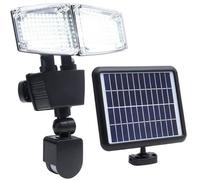 Projecteur solaire 2 têtes LED Douglas H23cm avec détecteur de mouvement - LUMI JARDIN