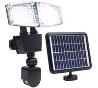 Projecteur solaire 2 tetes LED Douglas H23cm avec détecteur de mouvement LUMI JARDIN Blan G