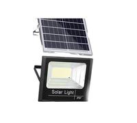 Projecteur solaire avec télécommande, étanche du crépuscule à l'aube, éclairage de sécurité extérieur pour cour, jardin, terrasse, garage, allée