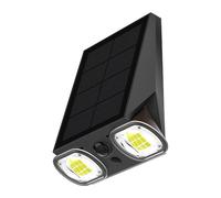 Projecteur solaire éclairage puissant 800 lumens LED blanc froid STRIKER avec détecteur de mouvement 4 modes H5,5cm