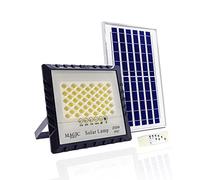 Projecteur Solaire Extérieur 200W 200 LEDS + Panneau Photovoltaïque à Haute Conversion, Télécommande, Capteur d'allumage Automatique. Projecteur Solaire IP67 pour Éclairage, Jardin, Garage.