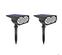 Projecteur solaire extérieur 36 LED, lumière solaire étanche IP67, projecteur solaire extérieur 860LM avec 2 Modes d'éclairage