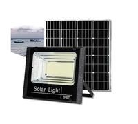 Projecteur solaire extérieur LED 50W100W200W300W500W projecteur étanche télécommande réflecteur lampadaire(100W)