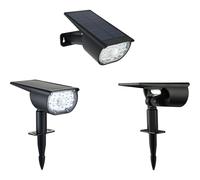 Projecteur Solaire Galix G2603 300 Lm Double Éclairage Détecteur De Présence 5000k Noir