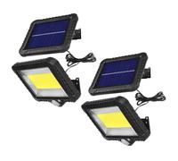 Projecteur solaire Lampe LED 2 pièces avec détecteur de mouvement IP44 5W 400lm 6000K blanc froid MCE438