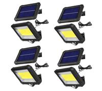 Projecteur solaire Lampe LED - 4 pièces - avec détecteur de mouvement IP44 5W 400lm 6000K blanc froid MCE438