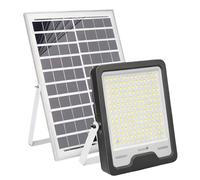 Projecteur Solaire LED 20W Batterie 25000mAh pour Éclairage Extérieur Noir