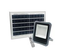 Projecteur Solaire LED 8W Dimmable (Panneau Solaire + Télécommande Inclus) - Blanc Froid 6000K - 8000K - SILAMP