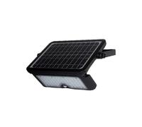 Projecteur solaire LED avec detecteur de mouvement 10W 1150 lumen IP65 exterieur noir