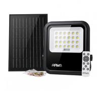 Projecteur Solaire LED Extérieur FERNANDO - Puissant 900 Lumens (Eq. 100W) - Panneau Déporté avec Câble 2M - Blanc Neutre 4000K - Télécommande & Timer - Étanche IP65 pour Jardin, Abri et Enseigne