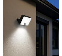 Lumisky Projecteur solaire applique murale orientable LED blanc froid à fixer FLICKY H15cm