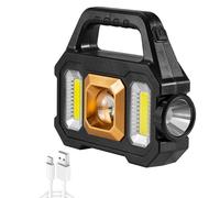 Projecteur solaire portable à LED antidérapant et étanche, multifonction, affichage de puissance avec