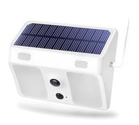 Projecteur solaire sans fil avec détecteur de mouvement infrarouge, double spot, étanchéité IP65 et WiFi