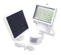 Lumisky Projecteur solaire COOPER WHITE - panneau solaire déporté, détecteur de mouvement orientable