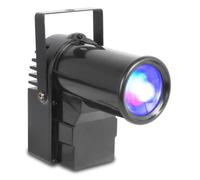 BeamZ Projecteur PS10W RGB 10W – boule à facettes, DMX, shows préprogrammés, support de montage