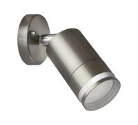 Projecteur Spot Mur Inox Verre GU10 IP54 Réglable Chrome Lampe de Jardin