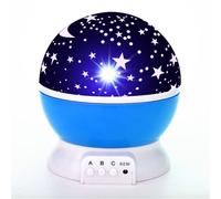 Projecteur Star Sky rotatif Elight L1 2 en 1 et lampe de nuit avec câble 4x AAA / USB Bleu