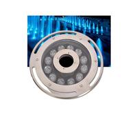 Projecteur Subaquatique Annulaire 12 W, Éclairage De Bassin Subaquatique 12 V/24 V, Éclairage Paysager LED, Étanche IP68, Pour La Décoration De Fontaines Et Cascades D'aquarium(Blue,Ac12v(12W))
