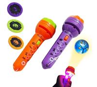 Projecteur Torche Jouet pour, Lampe Interactive Lumineuse | Torche Éducative Et Amusante pour Halloween, Activité Parent-Enfant, Salle Classe Et Chambre, Jeu Créatif Et Décoration Lumineuse