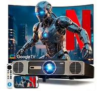 Projecteur Unicview Dess C5 Enterprise, [Google TV et 2500 ANSI], Système de levage motorisé innovant, HDR, certificat, support 4K avec WiFi 6 et Bluetooth, mise au point et Keystone automatiques