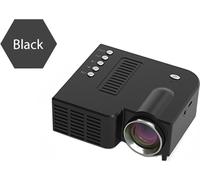 Projecteur vidéo portable Home Theater Cinéma Bureau Supplie LCD Mini Media Player pour Smart Phones noir