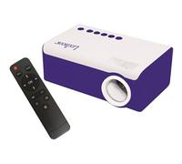 Lexibook, Mini vidéo projecteur HD, Home Cinema, Haut-Parleur intégré, télécommande Incluse, connectivité HDMI/USB/AV/Micro SD, Bleu/Blanc, PJR150