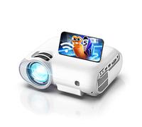 Projecteur WiFi 5G Bluetooth 1080P natif Mini portable 7500 lumens Home Cinéma 130 000 heures 300" Écran HDMI/VGA/USB/AV/SD