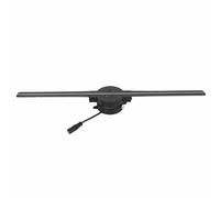 Projecteur WiFi de Ventilateur D'hologramme 3D, 224 Perles de Lumière LED, Affichage de Projecteur de publicité Vidéo Holographique 2000x224 16,1 Pouces, Fonctionnement (Prise UE)