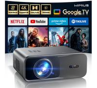 Projecteur Wimius 4K 1200ANSI Google TV BT5.2 projecteurs Full HD 1080P Keyston Beamer 20W haut-parleurs projecteur Laser Home cinéma