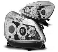 Projecteurs Angel Eyes Tuning Tec Chrom Pour Renault Clio 3 05-09