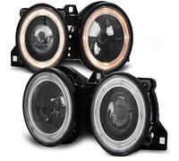 Projecteurs Angel Eyes Tuning Tec Pour BMW Série 3 E30 82-94 Noir