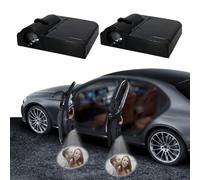 Projecteurs d'accueil pour Porte de Voiture avec Logo personnalisé, Lot de 2 projecteurs personnalisés pour Voiture avec Photo, Lampes d'ombre universelles pour Porte de véhicule