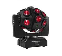 Projecteurs DJ à Tête Mobile 18x1 2W rgbw LED Angle de rotation infini la tête en mouvement Dj Disco Stage Barre danse Hall User Effect Light