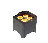 Projecteurs DJ à Tête Mobile 4pcs/lot 4x18W RGBWA UV6in1 LED Uplight Battery Wireless Par Light IR Remote Control Uplighting DJ Wash Disco Wedding