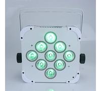 Projecteurs DJ à Tête Mobile Battery Par Light 9x18W High Brightness LEDs RGBWA+UV 6in1 Stage Uplight Wireless Remote WIFI Mobile Control for Wedding Party(Six unit)