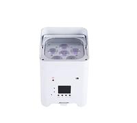 Projecteurs DJ à Tête Mobile Spain Stock 6x18W 6in1 RGBWA+UV Recharge Battery Wireless Par Led Powered Uplights for Party Stage Lighting(EU plug)