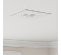 Projecteurs encastrés 6 pcs Carré GU10 Blanc 91x91 mm