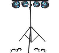 PROJECTEURS IBIZA A LED Pack Light 4 PAR MINI RGBW + Portique + 4 Crochets G